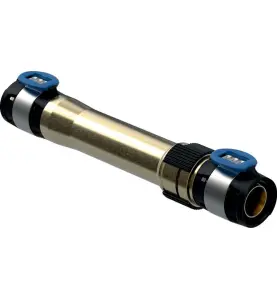 LÅNG KOPPLING 16 MM GULMETALL FLOWFIT GEBERIT