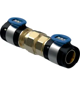 SKRUVKOPPLING 16 MM GULMETALL FLOWFIT GEBERIT