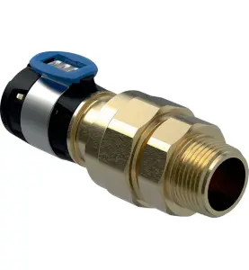 UNIONSKOPPLING 63XR50XG65 UTVÄNDIG GÄNGA GULMETALL FLOWFIT GEBERIT