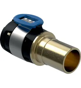 ÖVERGÅNGSKOPPLING 16X12 MM SLÄTÄNDA GULMETALL FLOWFIT GEBERIT
