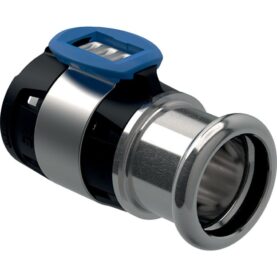 ÖVERGÅNGSKOPPLING 16X12 MM SILVER/STÅL FLOWFIT GEBERIT