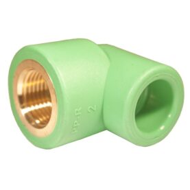 VINKEL GREEN PIPE 20XG15 MUFF X INVÄNDIG GÄNGA GRÖN/MÄSSING