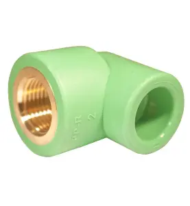 VINKEL GREEN PIPE 20XG15 MUFF X INVÄNDIG GÄNGA GRÖN/MÄSSING