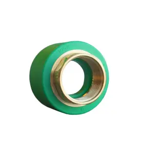 ÖVERGÅNGSKOPPLING GREEN PIPE 20 MM X G15 MUFF X INVÄNDIG GÄNGA GRÖN/MÄSSING