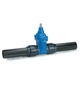 SLUSSVENTIL EMALJERAD PE100/SDR17 90 AVK