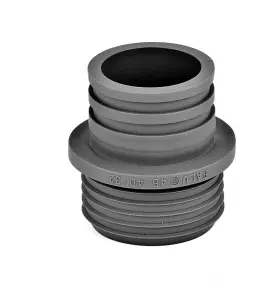 TPE-NIPPEL 45-40/32 MM FÖR ALLA MONTAGESÄTT GRÅ FALUPLAST
