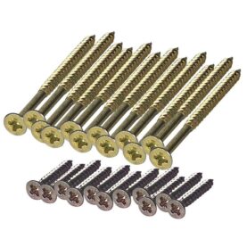 SKRUVSATS FÖR MONTERINGSPLATTA GUL FALUPLAST