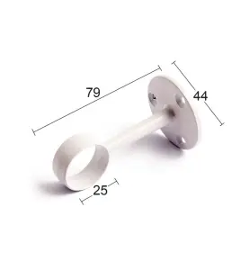 RÖRHÅLLARE 759 ÖPPEN-25 MM ZINK 2-PACK HABO