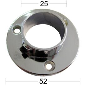 RÖRHÅLLARE 351 NICKEL SIDFÄSTE 25 MM 2-PACK HABO