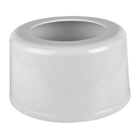 GOLVHUV 105/110 MM (HÅL) 175X100 MM (YØXH) PASSAR 4" NORMALMUFF HEL VIT FALUPLAST