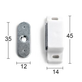 MAGNETLÅS 2030 VIT SB 2-PACK HABO