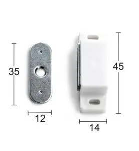 MAGNETLÅS 2030 VIT SB 2-PACK HABO