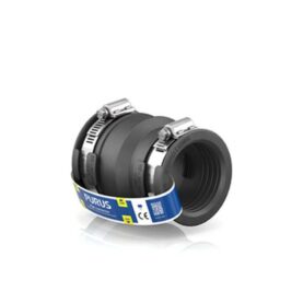 GUMMIKOPPLING 100-116/75-90 MM SVART PURUS