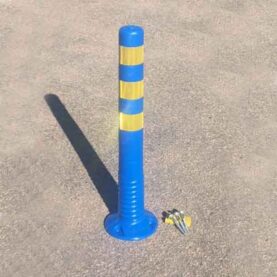 RUND SIDOMARKERING BLÅ MED GUL REFLEX PRONI