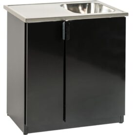 TVÄTTBÄNK 800 TÄCKT SVART HÖGER NIMO