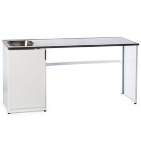 TVÄTTBÄNK 1800 HALV ÖPPEN VIT VÄNSTER NIMO