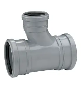 GRENRÖR 110X75 MM X 88,5° 3MUFF, SVÄNGT GRÅ HTP UPONOR