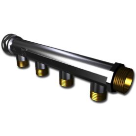 FÖRDELARE 4 UNI 1 X G20 / 4 X G15 4 X C/C50 MM AVSTICK FÖR PEX-RÖR NICKEL LK