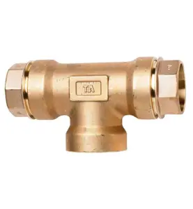 T-KOPPLING PRK 415 63 MM X R65 TRYCKSKRUV X INVÄNDIG GÄNGA MÄSSING/SVART IMI TA