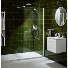 SKÄRMVÄGG LUSSO WHITE 80 KLARGLAS ALTERNA