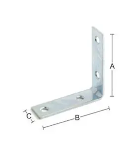 VINKELJÄRN 6111 GALVAD 50x50MM 2-PACK HABO
