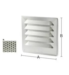 VENTILGALLER 33 MUSSÄKER 125X125MM HABO