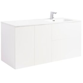 KOMMOD ISELLA 120 VIT HB (60 KOMMOD + 30 USKÅP M TVKORG) TVÄTTSTÄLL M ENKEL HO TILL HÖGER