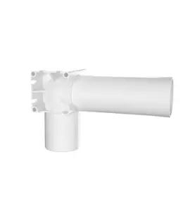 VÄGGAVLOPP 50MM 90°,182X111 MM ENKEL VIT FALUPLAST