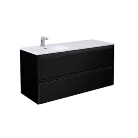 MÖBELPAKET LUXOR 120 CM SVART MATT INKL TVÄTTSTÄLL HO VÄNSTER ALTERNA