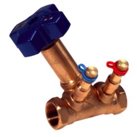 INJUSTERINGSVENTIL 15 STVF GÄNGAD MED MÄTNIPPEL OCH UTAN AVTAPPNING MMA