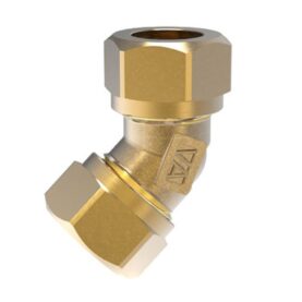 VINKELKOPPLING 15 MM X 45GR MÄSSING VATETTE