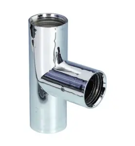 T-RÖR INSTICK 40 MM X 90° INSTICK UTVÄNDIG INSTALLATION KROM PURUS