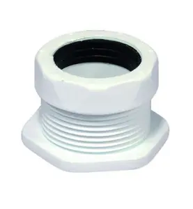 ÖVERGÅNGSKOPPLING 32 MM X G32 KLÄMRING X INVÄNDIG GÄNGA VIT PURUS