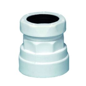 ÖVERGÅNGSKOPPLING 32 MM X G40 KLÄMRING X INVÄNDIG GÄNGA VIT PURUS