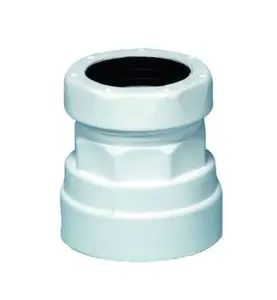 ÖVERGÅNGSKOPPLING 32 MM X G40 KLÄMRING X INVÄNDIG GÄNGA VIT PURUS