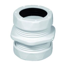 KOPPLING 32X25 MM 2KLÄMRING VIT PURUS