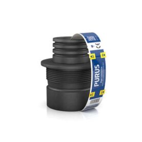 GUMMINIPPEL KOMBINIPPEL 75/70X50/40 MM FÖR PLAST SLÄTÄNDA/MUFF SVART PURUS