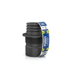 GUMMINIPPEL 64/58X50/40 MM FÖR 65-40 GJUTJÄRNSRÖR GODKÄND FÖR DOLD FÖRLÄGGNING SVART PURUS