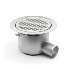 SPYGATT BIGG 75 MM Ø220 MM SIDOUTLOPP UTAN INSATS ROSTFRI/VIT PURUS