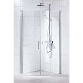 DUSCHHÖRNA LUSSO1 H2 LÅG MODELL SVÄNGD 90X90 KLARGLAS ALTERNA