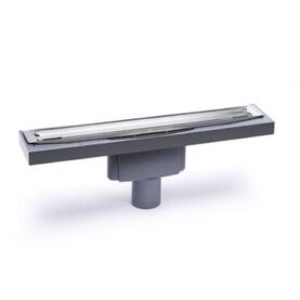 GOLVBRUNN Ø75 MM L= 600 MM, BOTTENUTLOPP MED RAM OCH SIL GRÅ PURUS PRO LINE PURUS