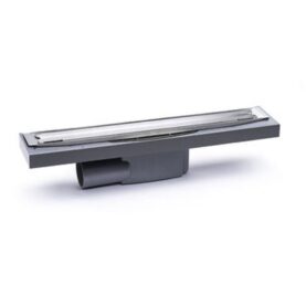 GOLVBRUNN Ø75 MM L= 600 MM, GAVELUTLOPP MED RAM OCH SIL GRÅ PURUS PRO LINE PURUS