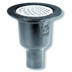 SPYGATT TRATT MA 75 MM Ø150 MM BOTTENUTLOPP UTAN VATTENLÅSINSATS SVART/VIT PURUS