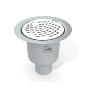 SPYGATT BALDER 75 MM Ø150 MM BOTTENUTLOPP UTAN VATTENLÅSINSATS ROSTFRI/VIT PURUS