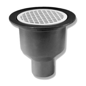 SPYGATT HEAVY 110 MM Ø220 MM BOTTENUTLOPP UTAN VATTENLÅSINSATS SVART/VIT PURUS