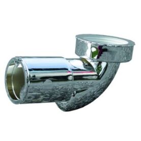 UTLOPPSVINKEL PUM 40 MM X G40/G32 X 90° FÖR TVÄTTSTÄLL MED MEKANISK LUKTSPÄRRMEMBRAN KROM PURUS