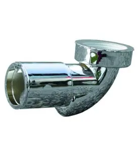 UTLOPPSVINKEL PUM 40 MM X G40/G32 X 90° FÖR TVÄTTSTÄLL MED MEKANISK LUKTSPÄRRMEMBRAN KROM PURUS