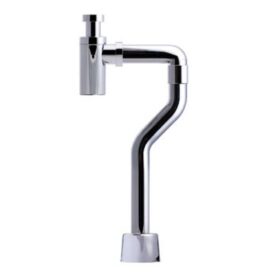 VATTENLÅSSATS TS STANDARD/DESIGN GOLV G32X40 MM L=610 MM FÖR TVÄTTSTÄLL INV. GÄNGA X MUFF KROM PURUS