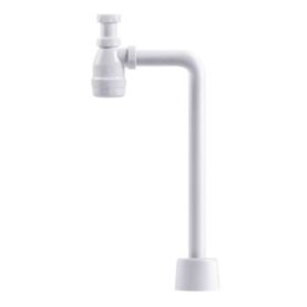 VATTENLÅSSATS 32 MM X G32 FÖR TVÄTTSTÄLL VATTENLÅS VINKELRÖR OCH HUV VIT PURUS