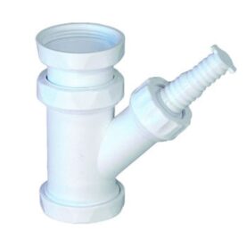 MASKINANSLUTNING 40 MM X G40/G25 FÖR DISK-/TVÄTTMASKIN MED SLANGNIPPEL VIT PURUS